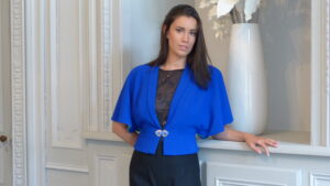 Veste chauve souris en crêpe